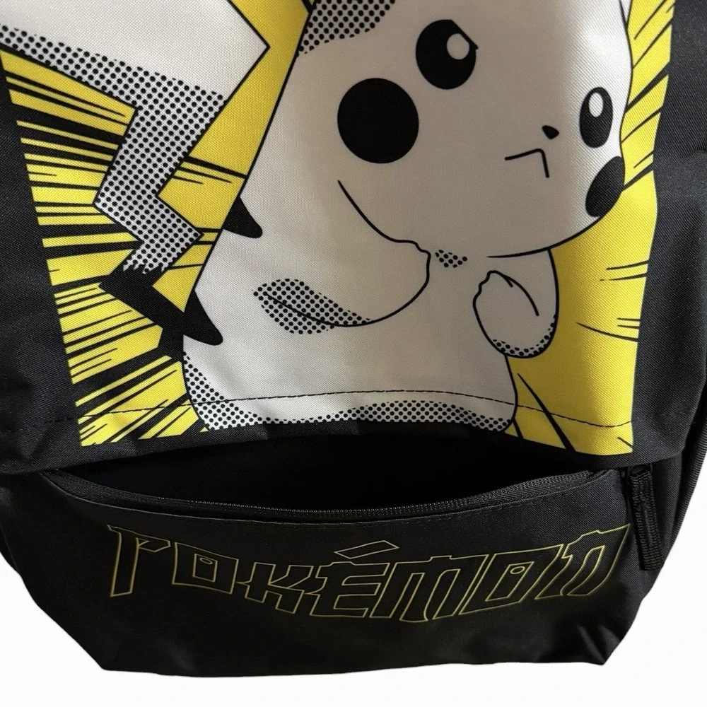Pokemon Pikachu Kanji Black Backpack Bioworld 2022 Tech Sleeve 11